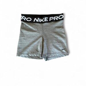 Nike Pro women's shorts heather grey size small
